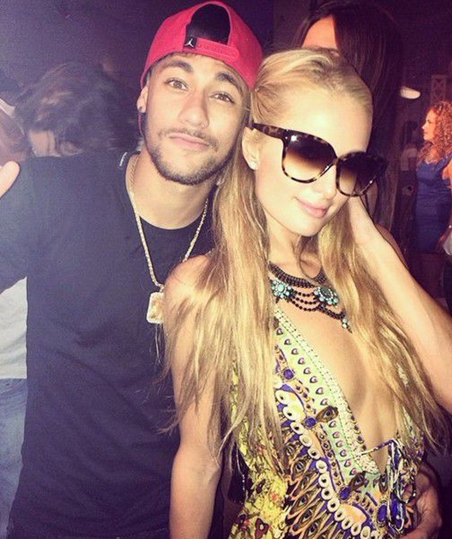 Neymar ja Paris Hilton Ibizal.