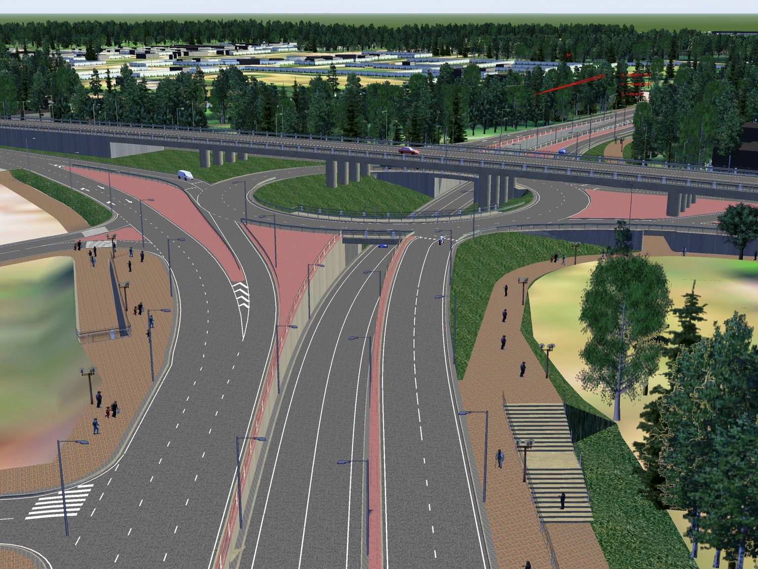 2007. aastal valmis Sweco Projektis Haabersti liiklussõlme kolmetasandiline projekt.
