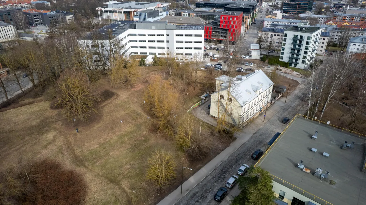 Suur osa Lille mäest on praegu hoonestamata. Tulevikus peaks Lille 9 noortekeskuse (helekollane maja) lähistele kerkima ärimaja, mille kõrvale näeb linnavalitsus ette haridusasutuse rajamise.
