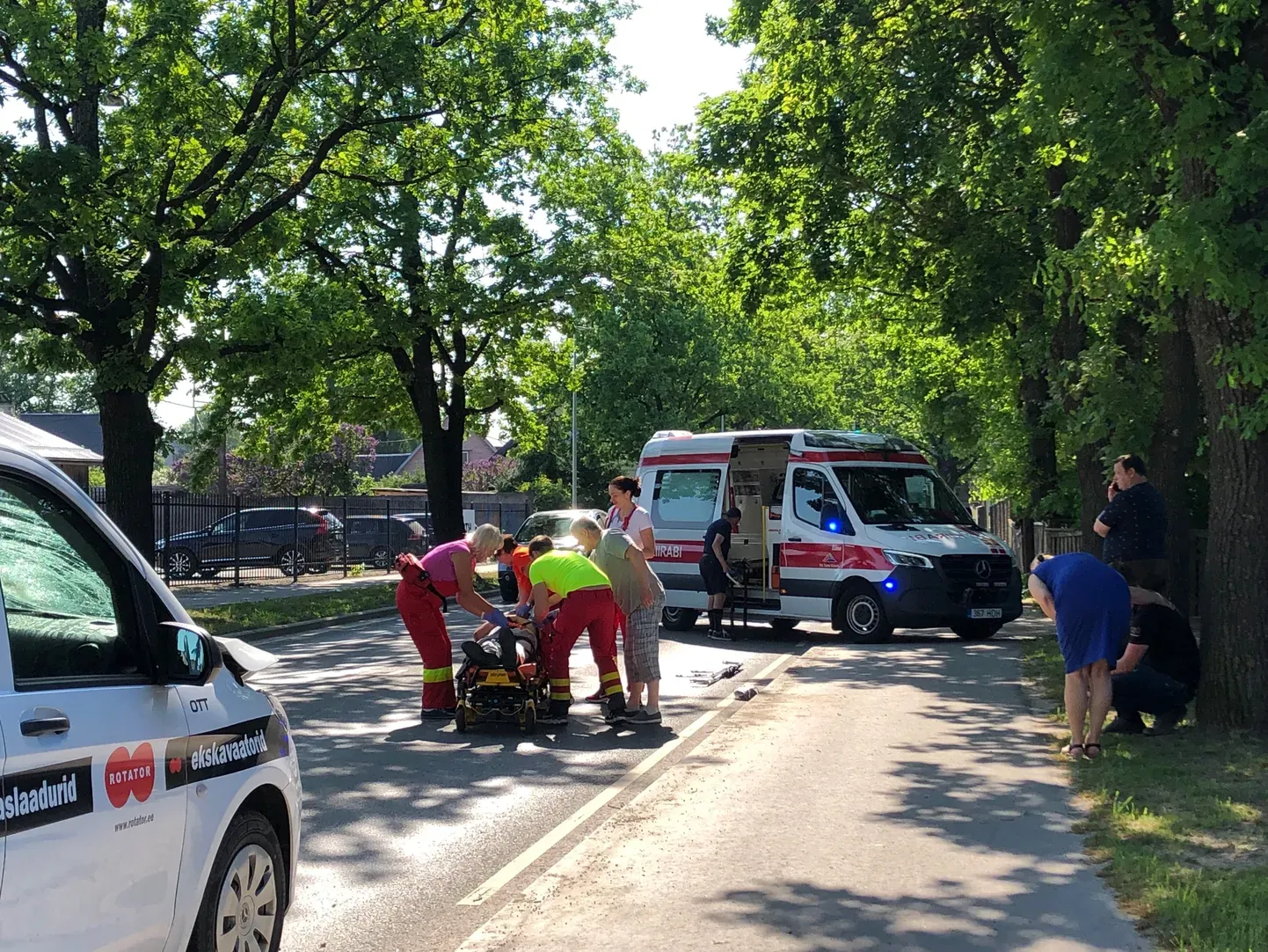Место ДТП в Тарту.