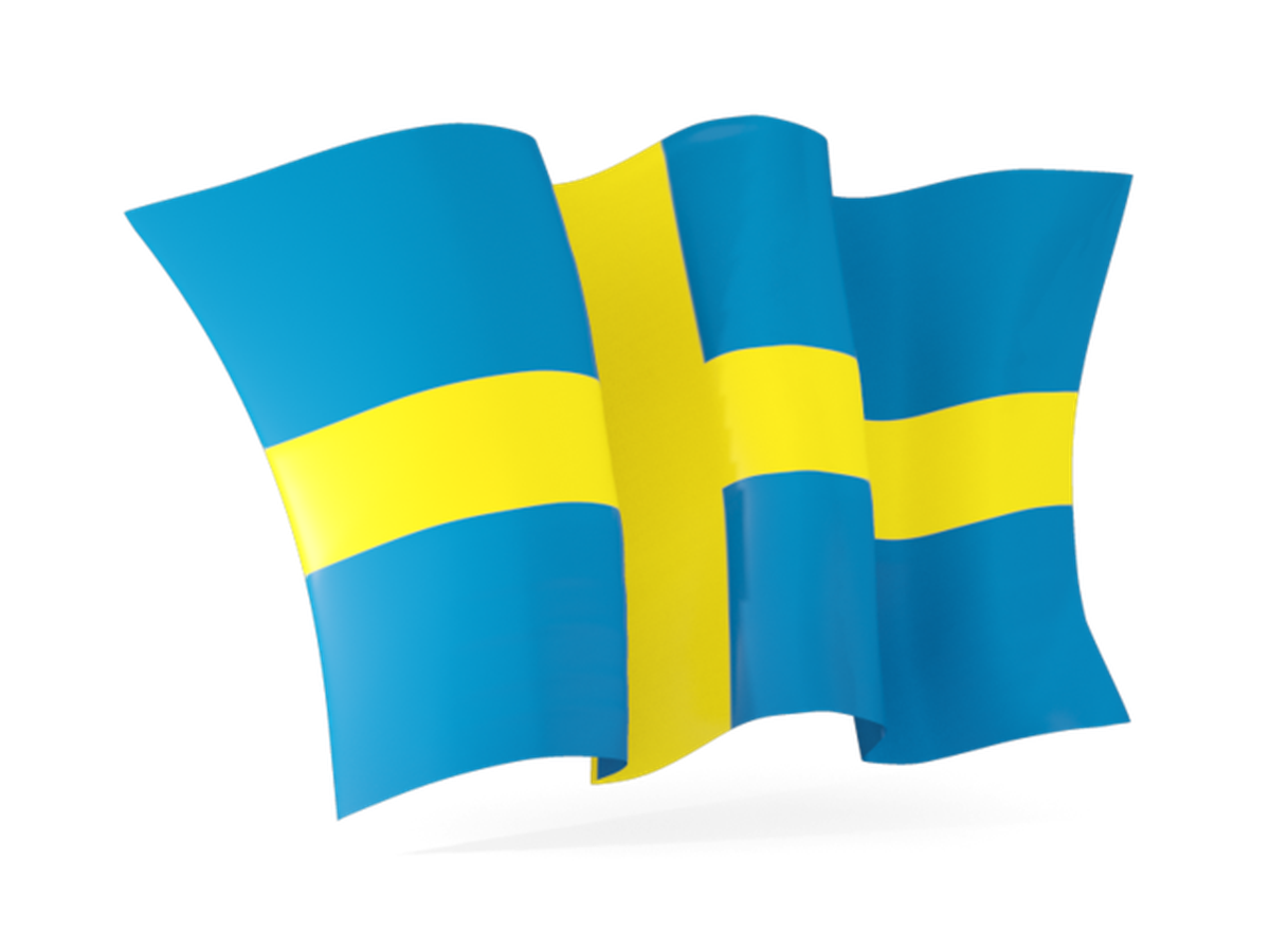 Rootsi Kuningriigi riigilipp.