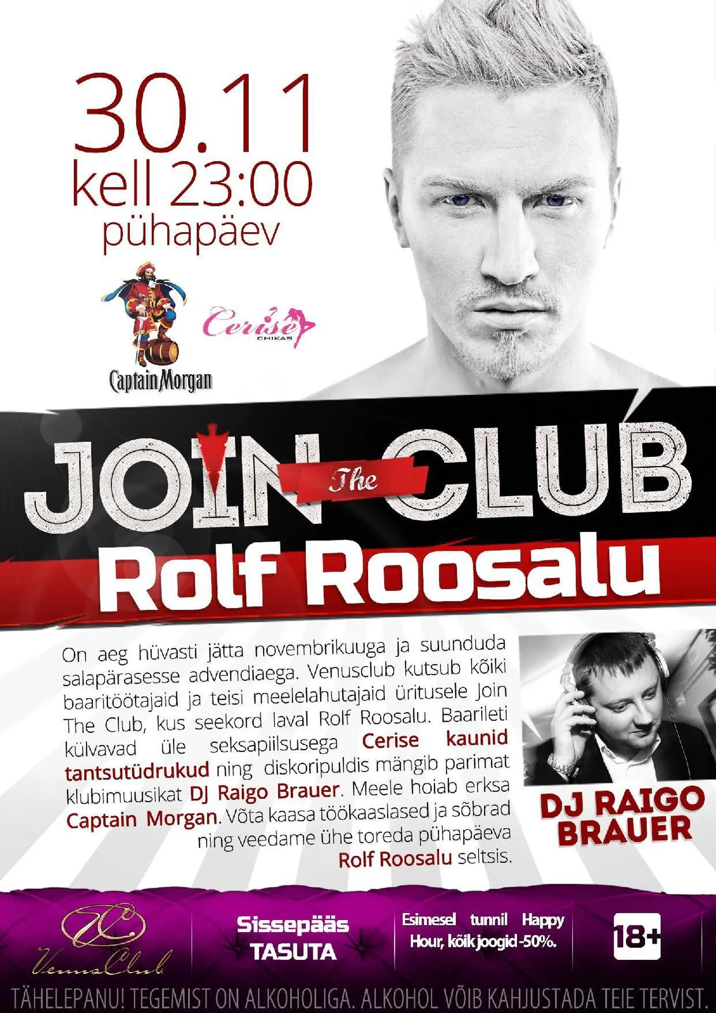 JOIN THE CLUB – ROLF ROOSALU LIVE