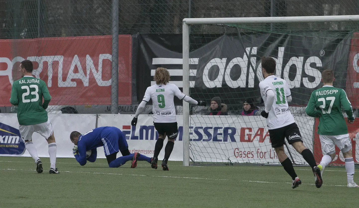 Levadia ja Flora väravaid ei löönud