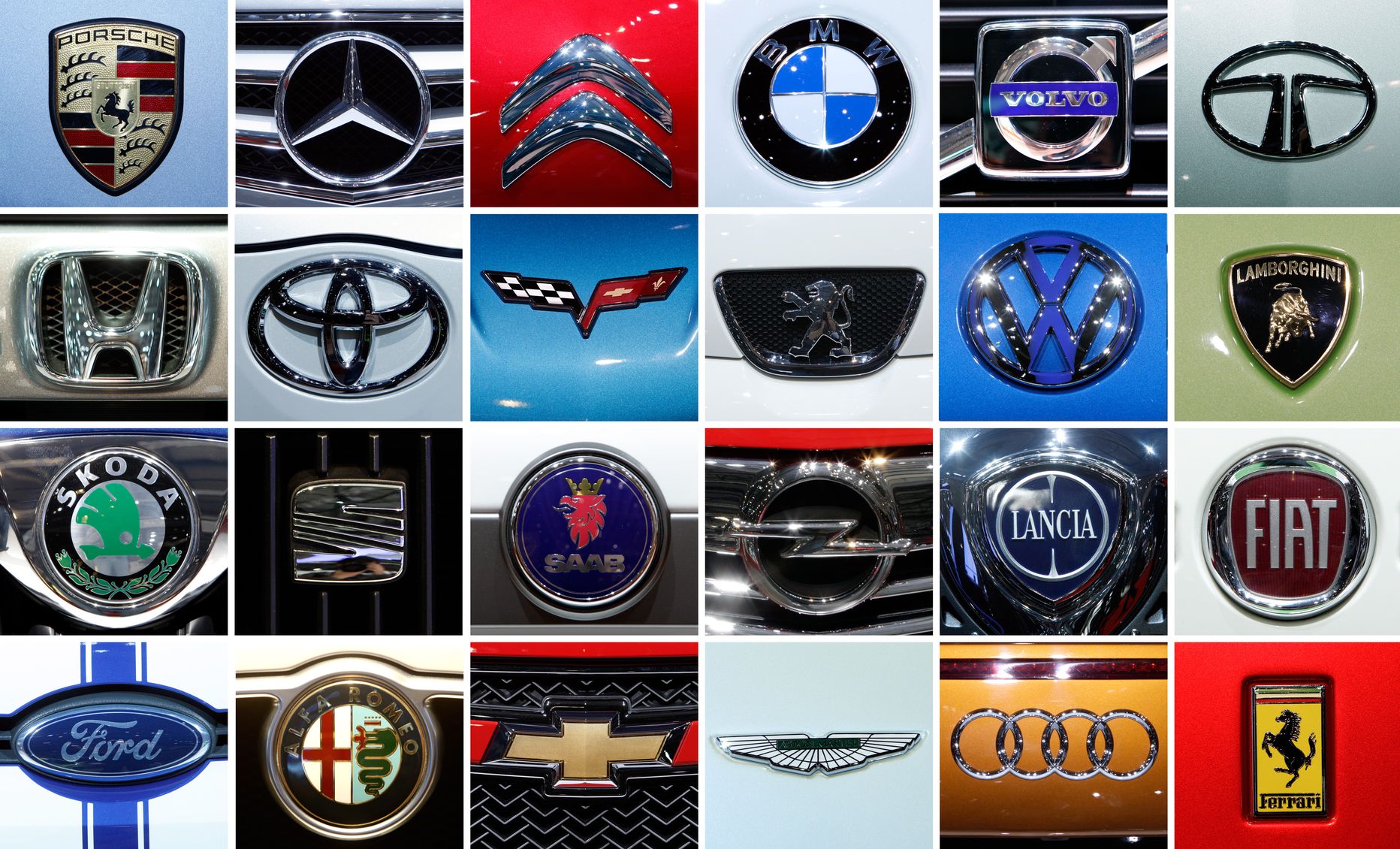 Логотипы автомобилей.
