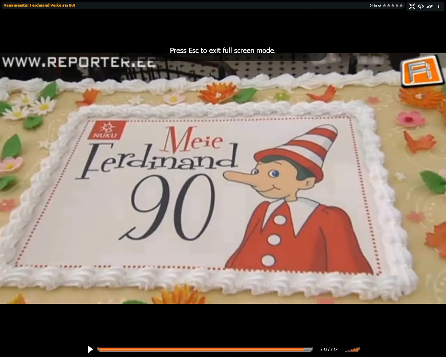 Vanameister Ferdinand Veike sai 90!
