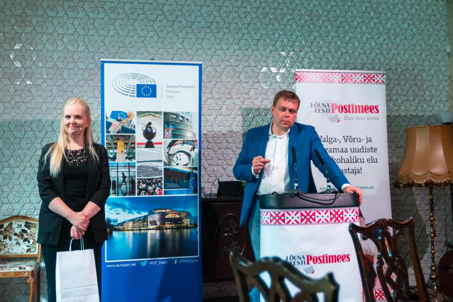 Kokkusaamise moderaator, Lõuna-Eesti Postimehe peatoimetaja Sirli Homuha andis kolmandaks ettekandeks sõna Postimehe peatoimetajale Lauri Hussarile, kes rääkis Võru võimalustest.