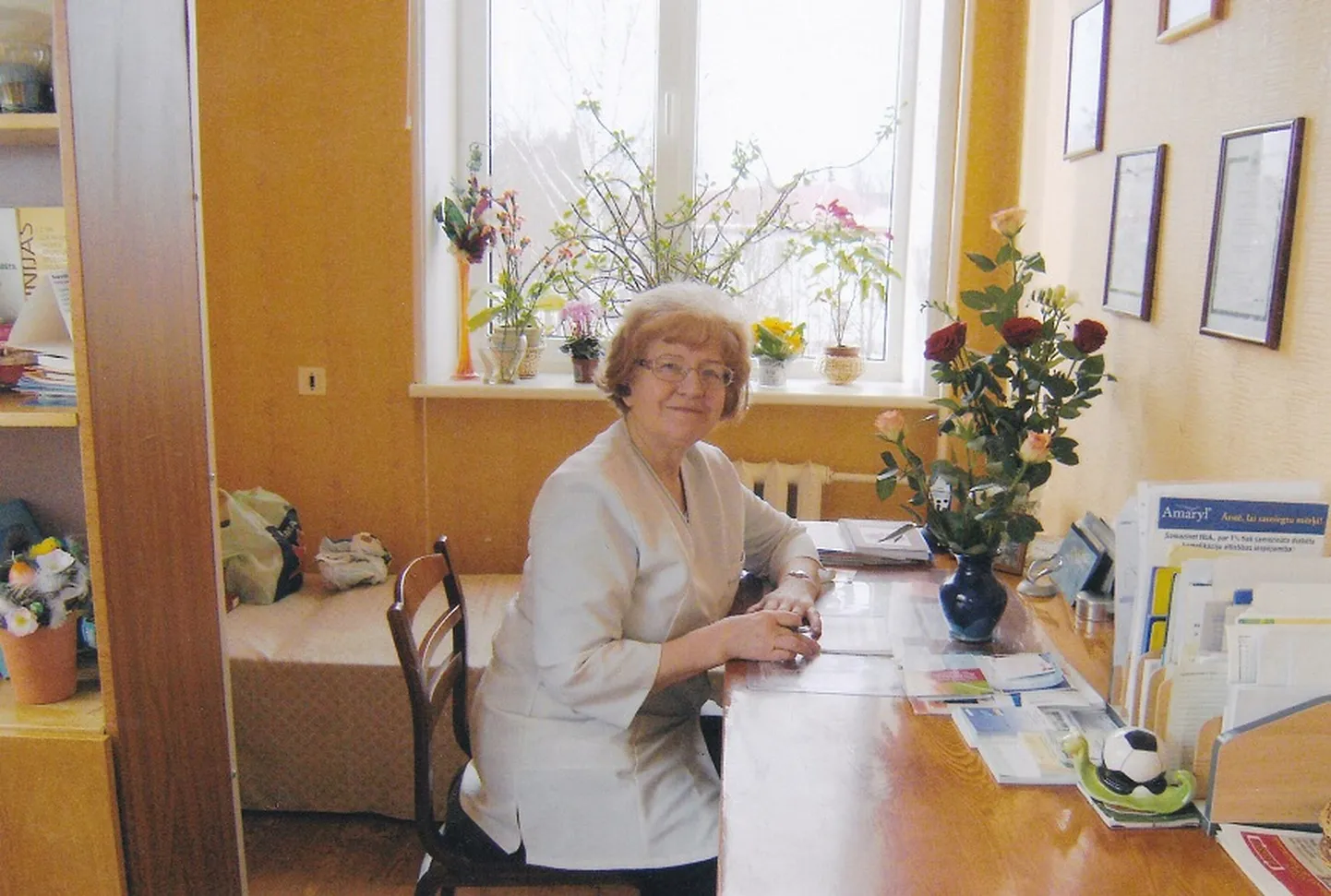 Ģimenes ārste, interniste Natālija Zondaka savā praksē Balvos.