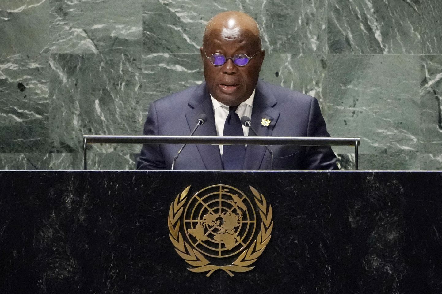 Ghana president Nana Akufo-Addo ÜRO Peaassambleel. 20. september 2023.
