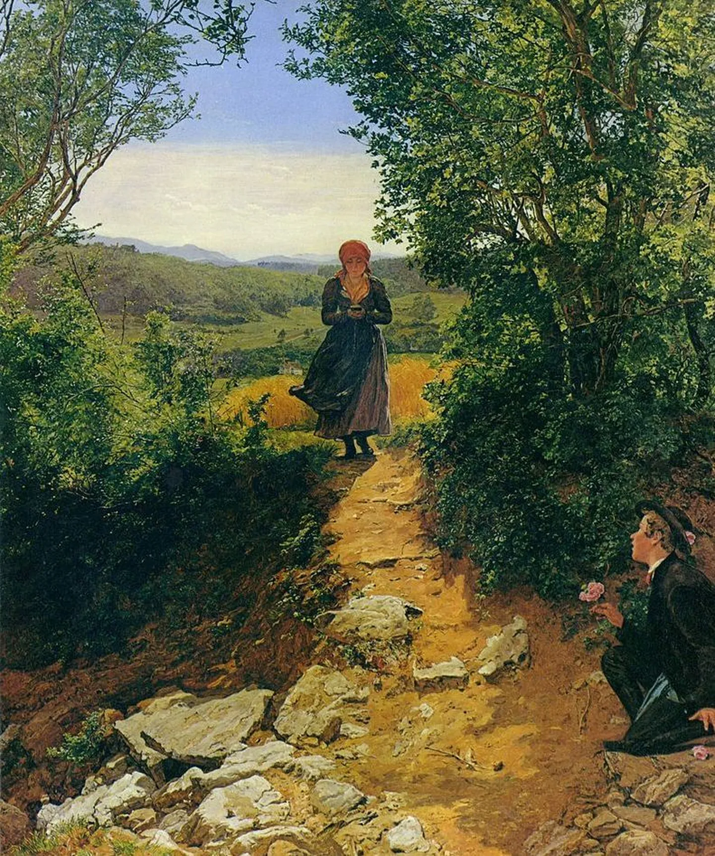 Kunstnik Ferdinand Georg Waldmülleri maal «Pühapäeva hommik»
