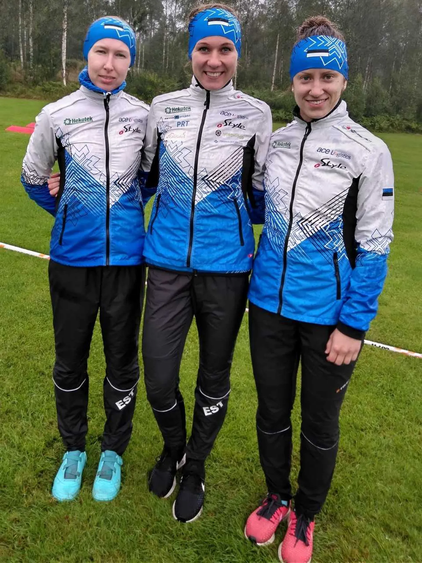 Eesti teatekolmik: Annika Rihma, Evely Kaasiku ja Laura Joonas.