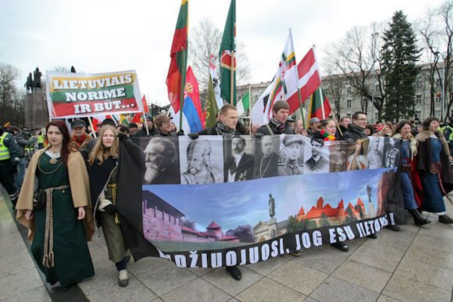 Шествие националистов в Литве