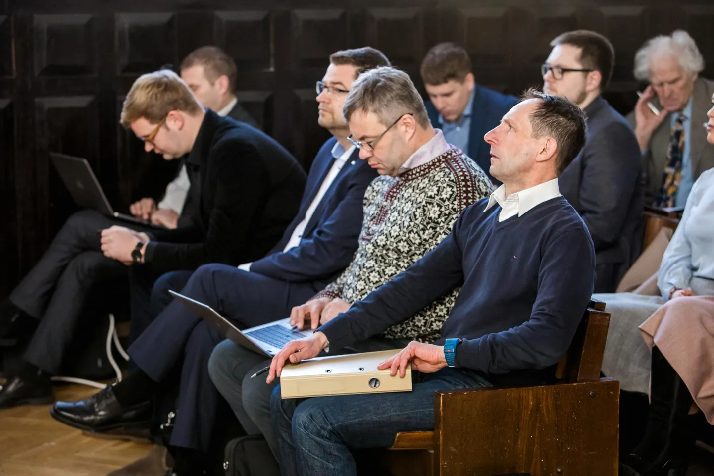 Pärnu linnavolikogu saali internetiühendus oli nii nõrk, et selle tõttu venis päevakorrapunktide arutelu plaanitust hilisemaks. Arhiivifoto.