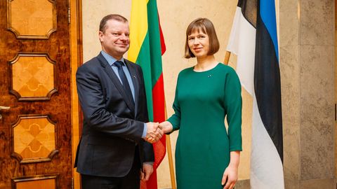 Фотоновость: президент Кальюлайд встретилась с литовским премьером