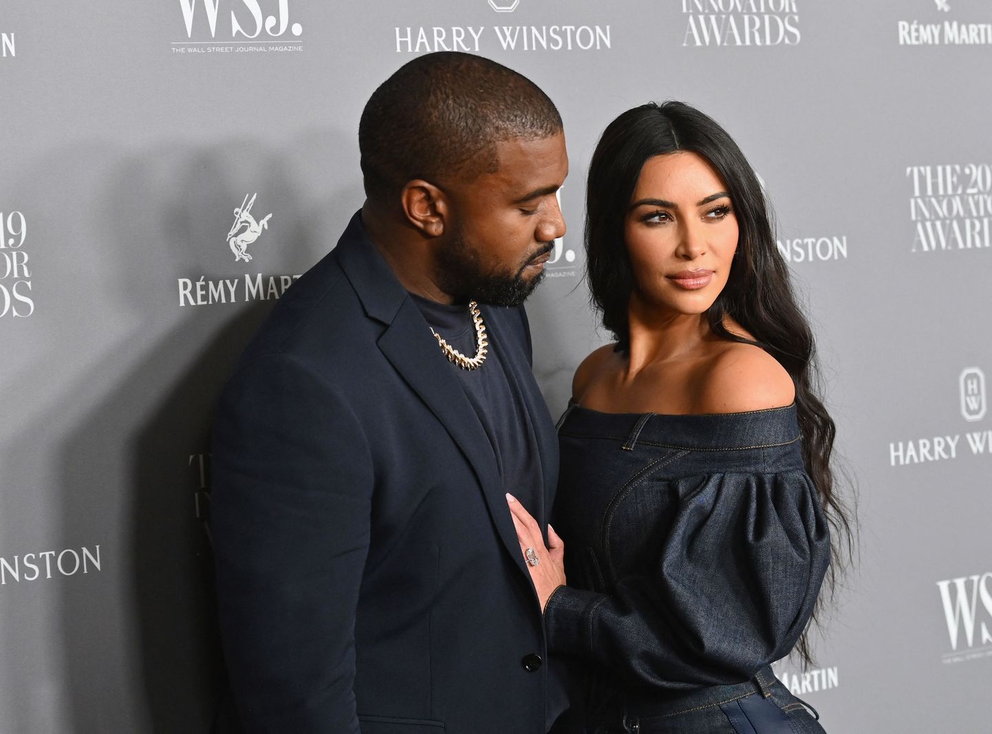Räppar Kanye West ja tõsielustaar Kim Kardashian 2019. aastal. Nende abielu purunes 2021. aasta alguses.