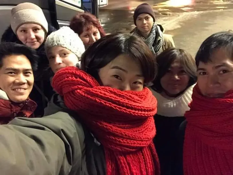 С семьей мужа в Риге