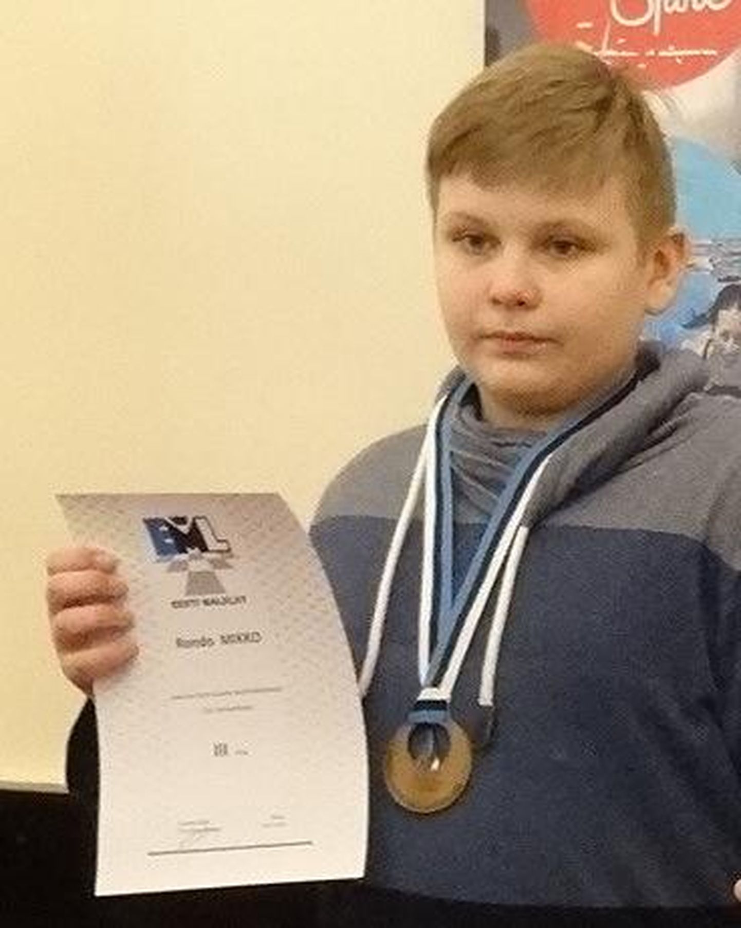 Pärnu spordikooli õpilane Rondo Mikko võitis kuni 12aastaste Eesti malemeistrivõistlustel kolmanda koha.