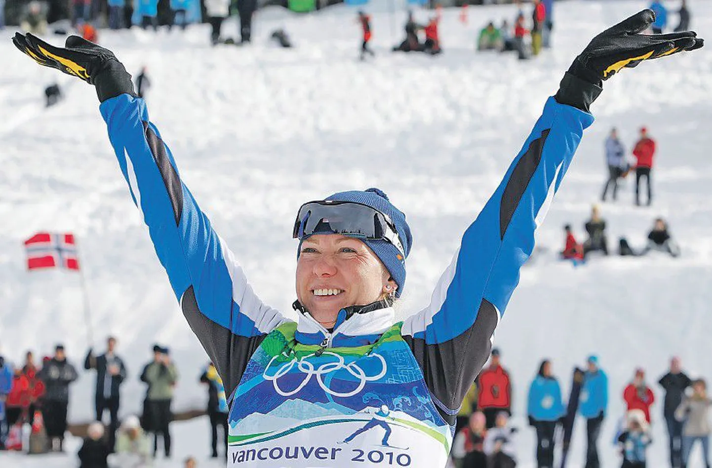 Кристина Шмигун-Вяхи оправдала надежды болельщиков и завоевала для Эстонии первую медаль на Олимпиаде в Ванкувере.