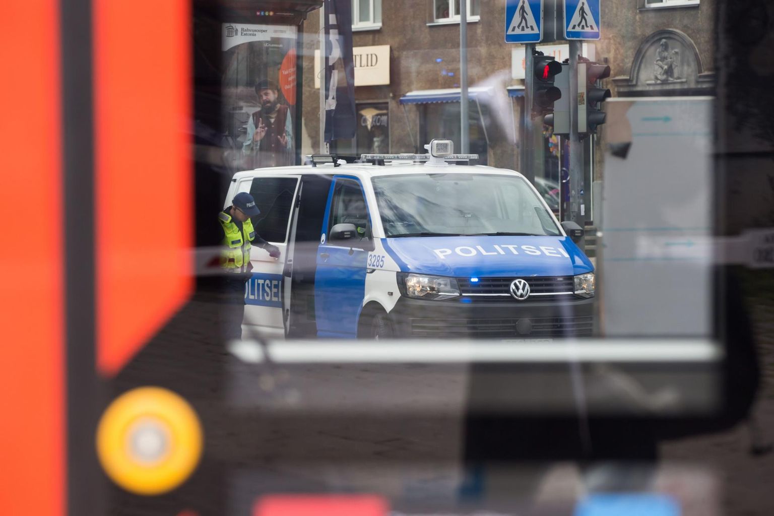 Politsei Tallinna kesklinnas.