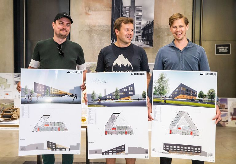 Авторы победившей работы "Tujukuju" из архитектурного бюро "Kauss Arhitektuur".