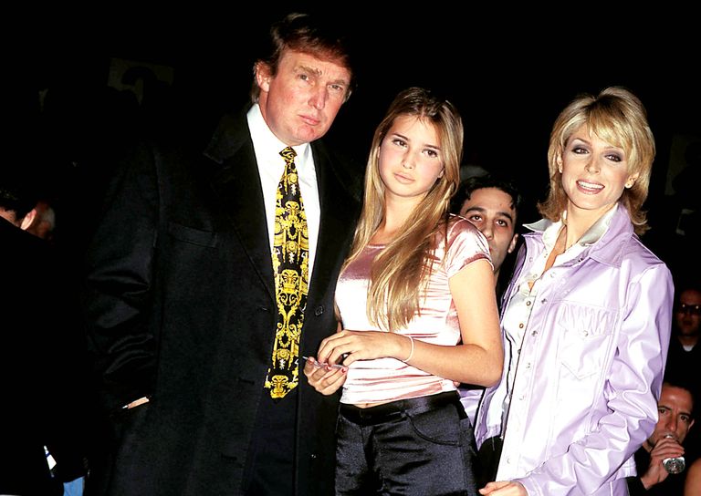 Дональд, Иванка и Марла Трамп, 1995 год.