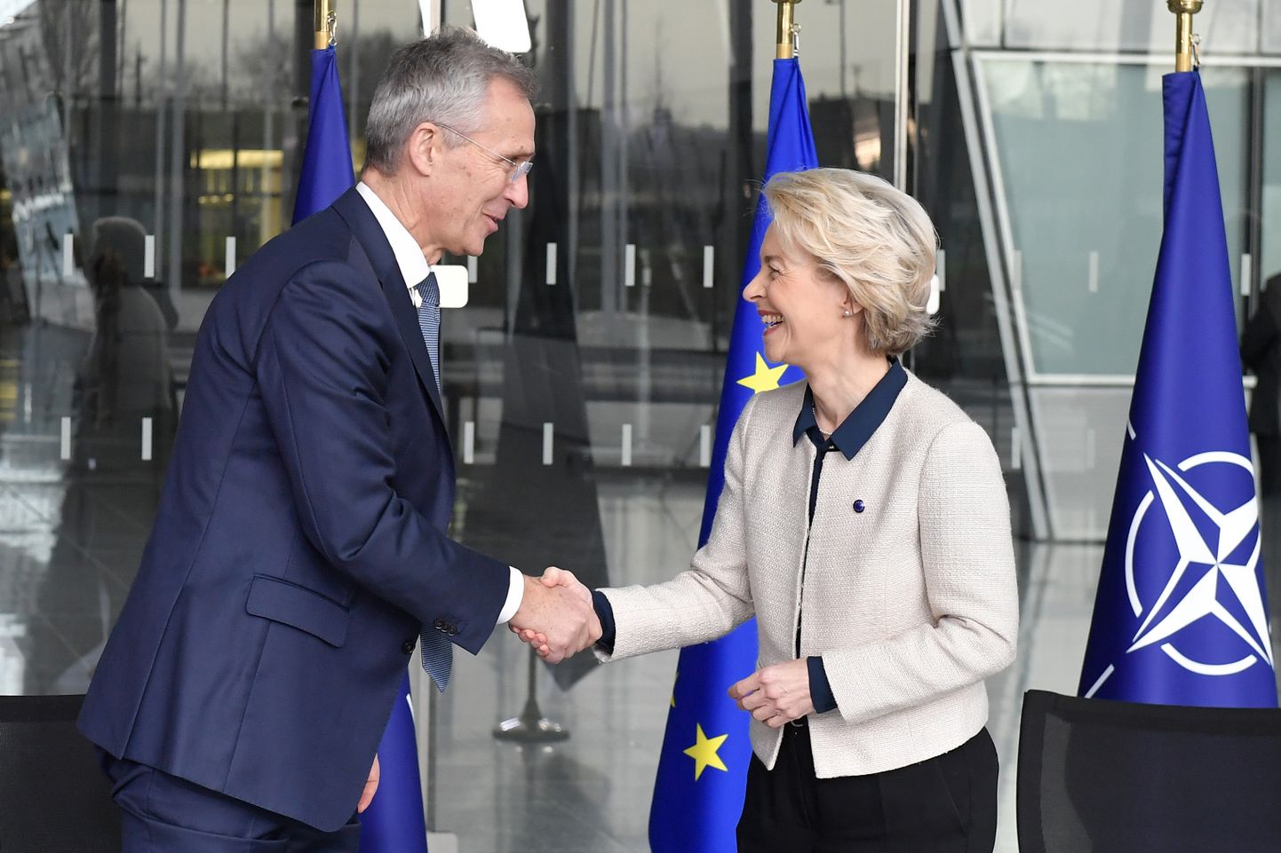 NATO peasekretär Jens Stoltenberg ja Euroopa Komisjoni president Ursula von der Leyen.