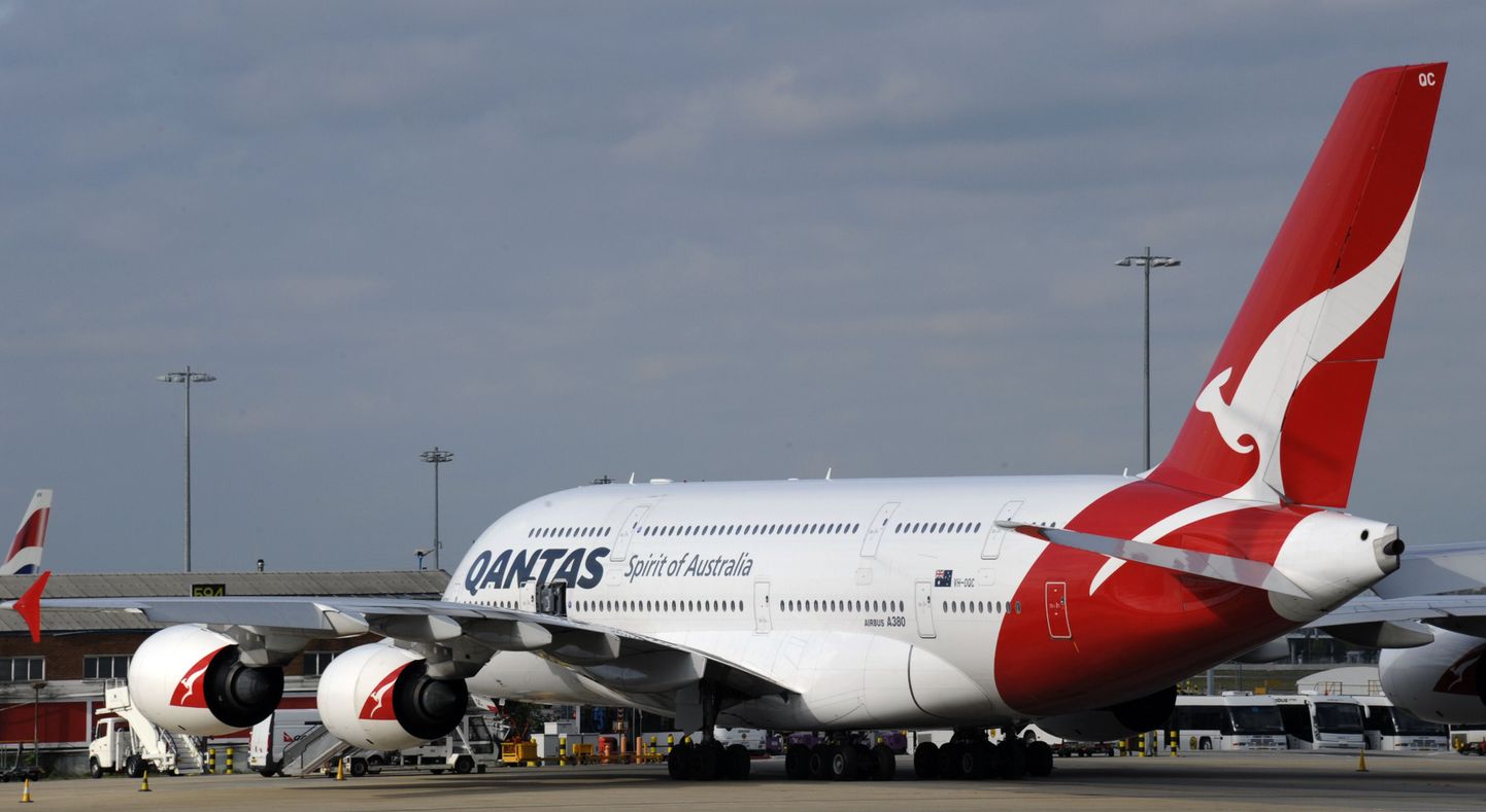 Qantase reisilennuk Airbus A380