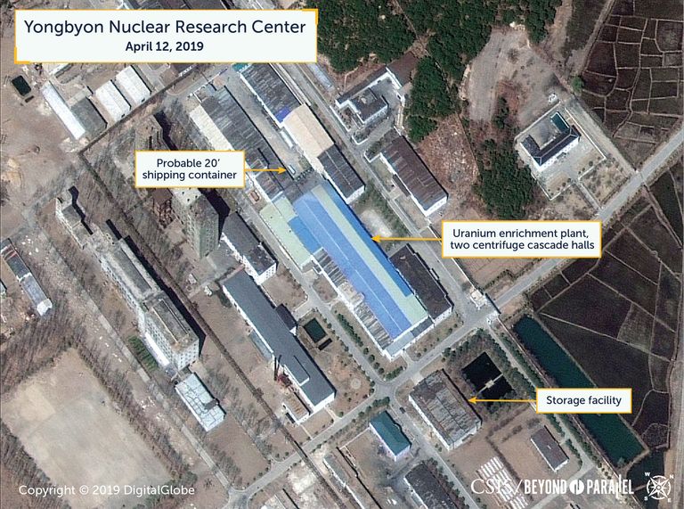 Satelliitfoto Yongbyoni kompleksist.