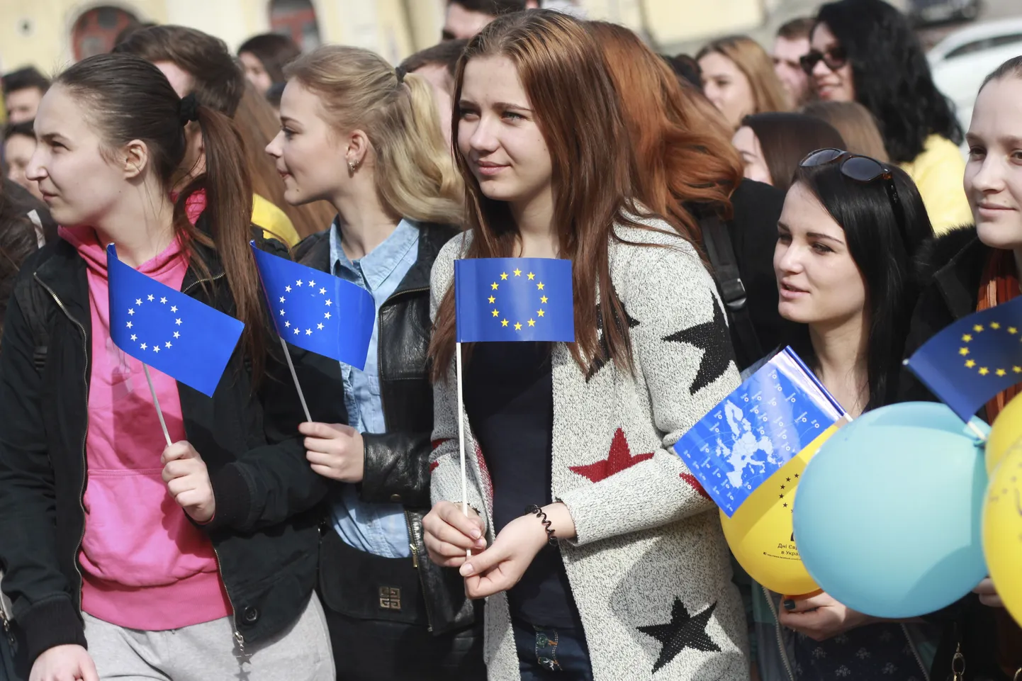 Ukraina õppurid soovimas EL assotsiatsioonileppe toetust