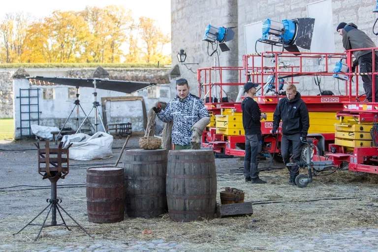 Linnuses toimuvad "Apteeker Melchiori" võtted.