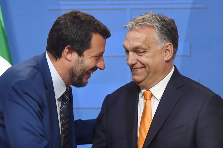 Metteo Salvini ja Viktor Orbán.