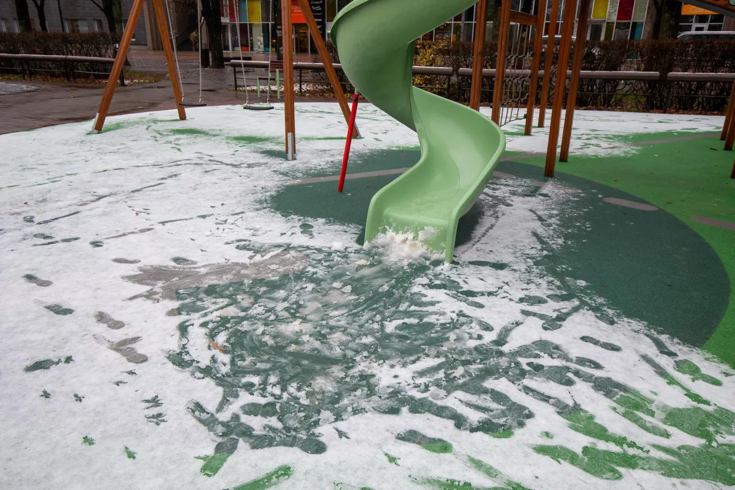 Kui eelmisel nädalal saime veel lilli nautida, siis nädala algus tõi mõnel pool juba esimese lume.