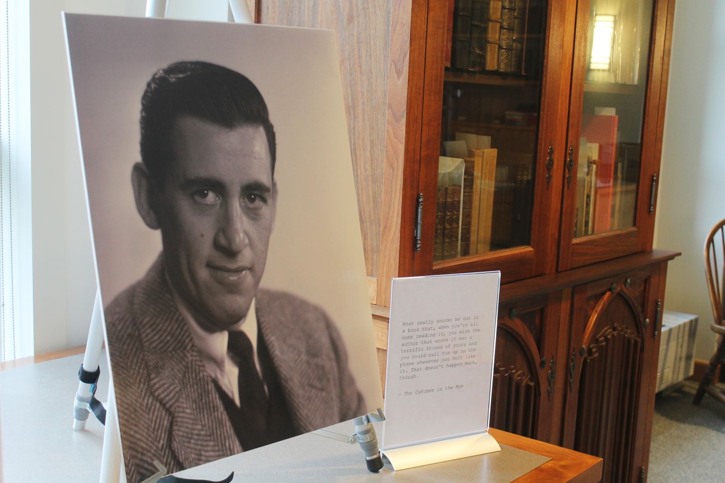Kirjanik J.D. Salingeri foto, mille tegi Saksa fotograaf Lotte Jacobi.