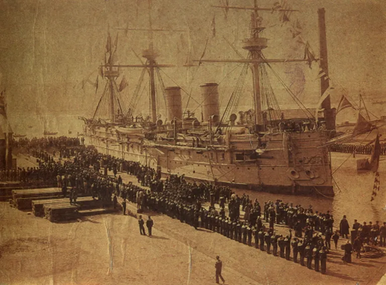 19. sajandi foto Vene sõjalaevast Dmitri Donskoi
