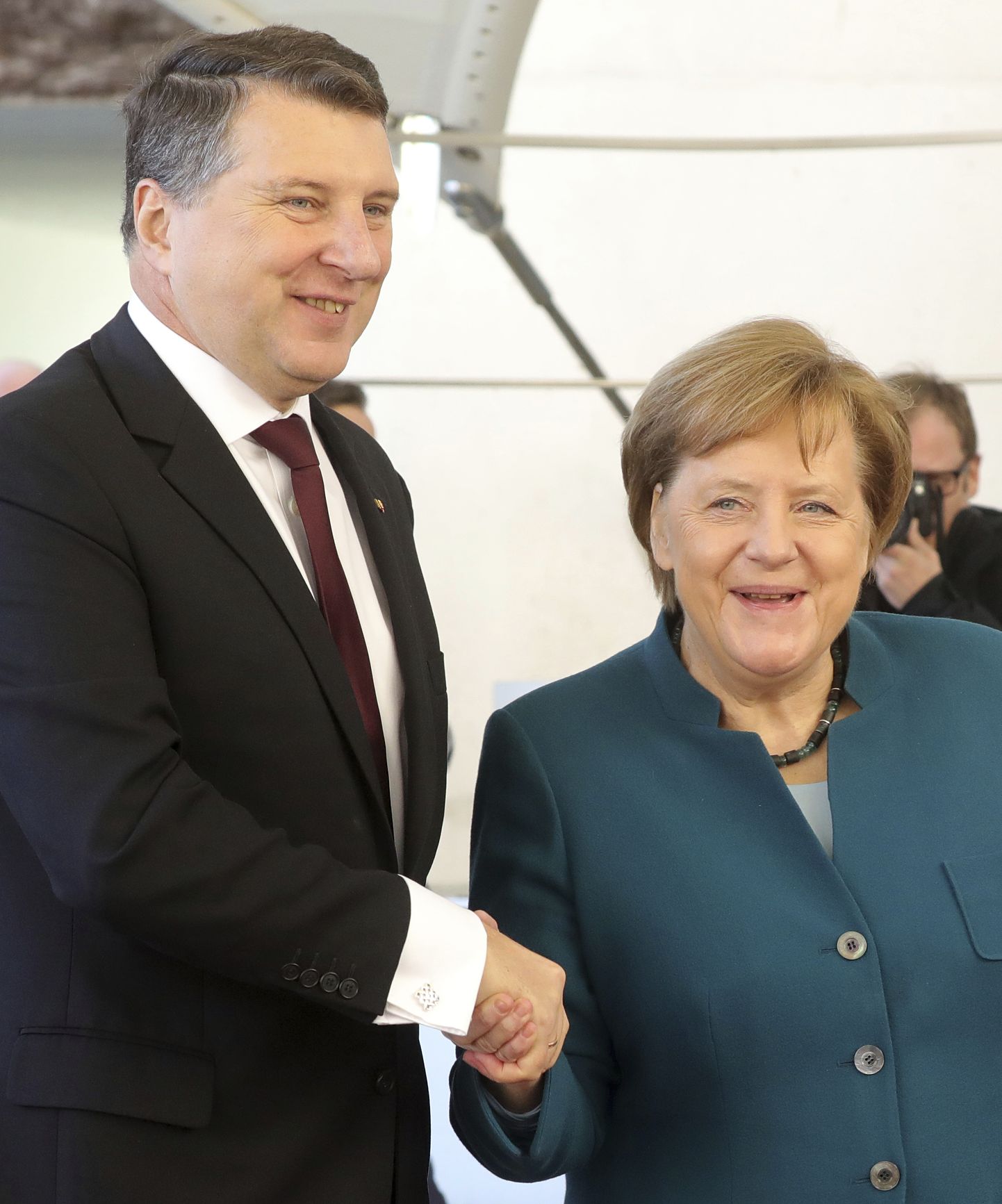 Valsts prezidents Raimonds Vējonis tiekas ar Vācijas kancleri Angelu Merkeli
