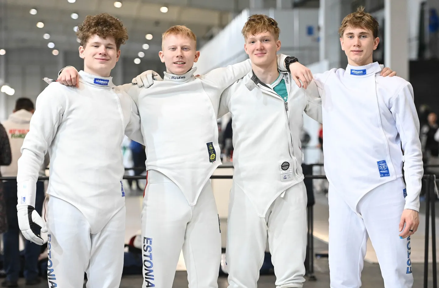 Юниорская мужская сборная Эстонии по фехтованию.