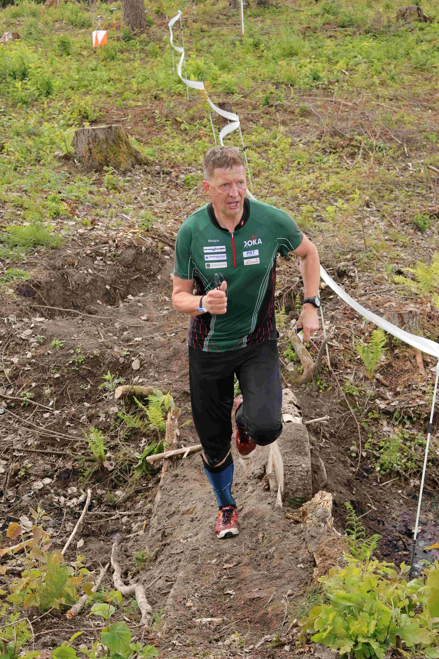 48. Järvamaa orienteerumispäevakute M40 klassi parim Margus Marrandi orienteerumisrajal.