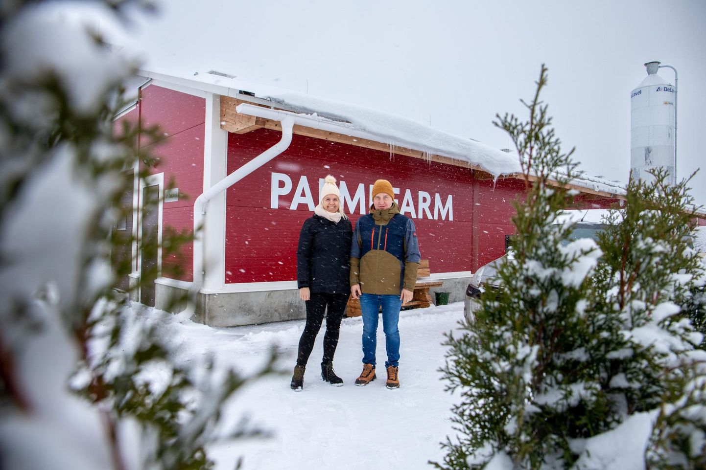 Palmi farm on Pärnumaal uusim robotlüpsilaut, kus majandavad Karoliina Post ja Janno Liiv.