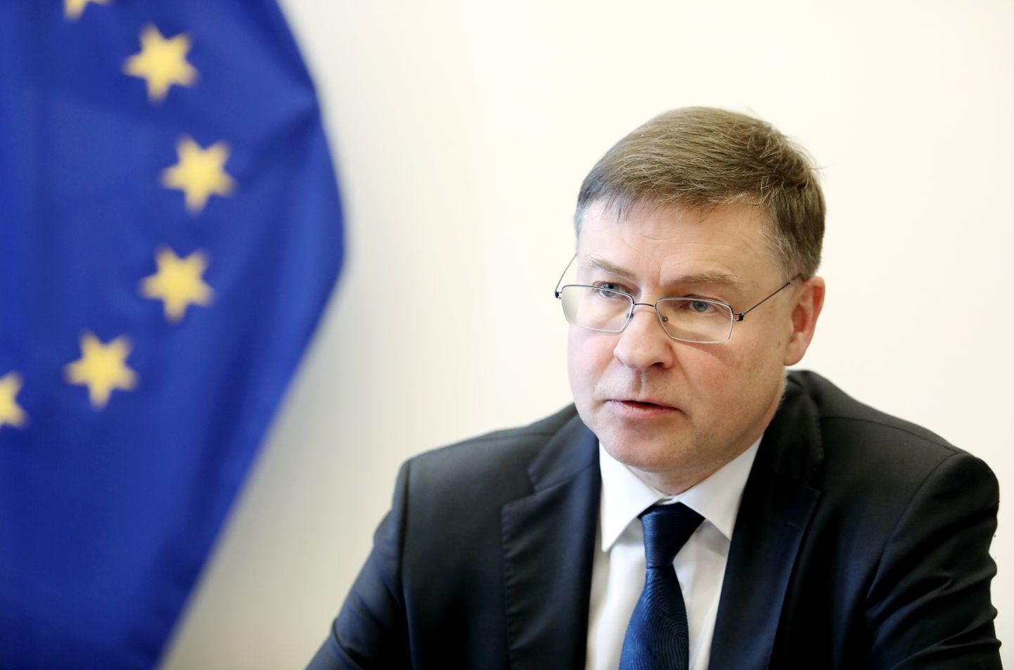 Eiropas Komisijas priekšsēdētājas izpildvietnieks Valdis Dombrovskis.