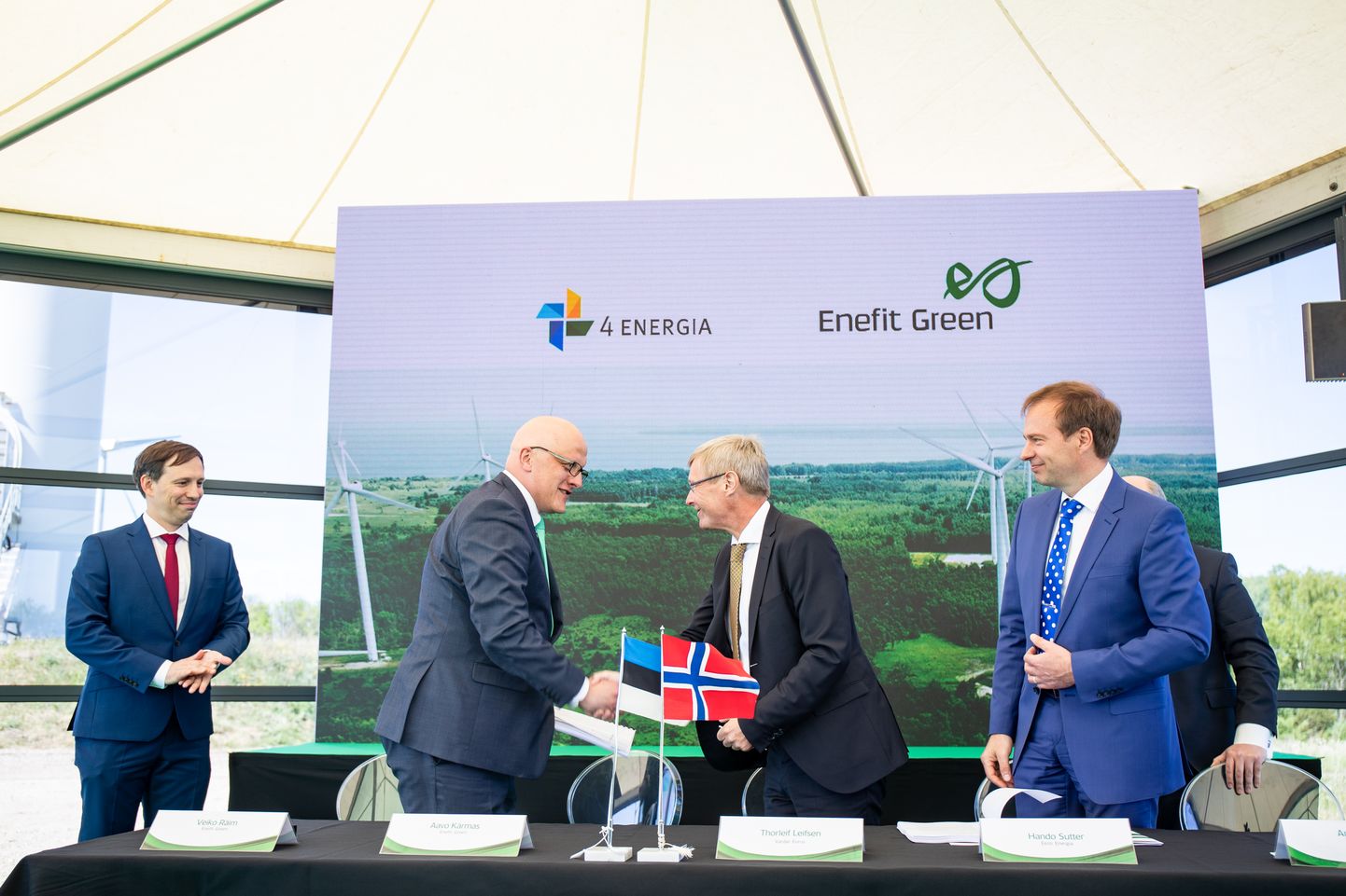 Eesti Energia ja Vardar sõlmimas lepingut Nelja Energia ostuks Enefit Green poolt.