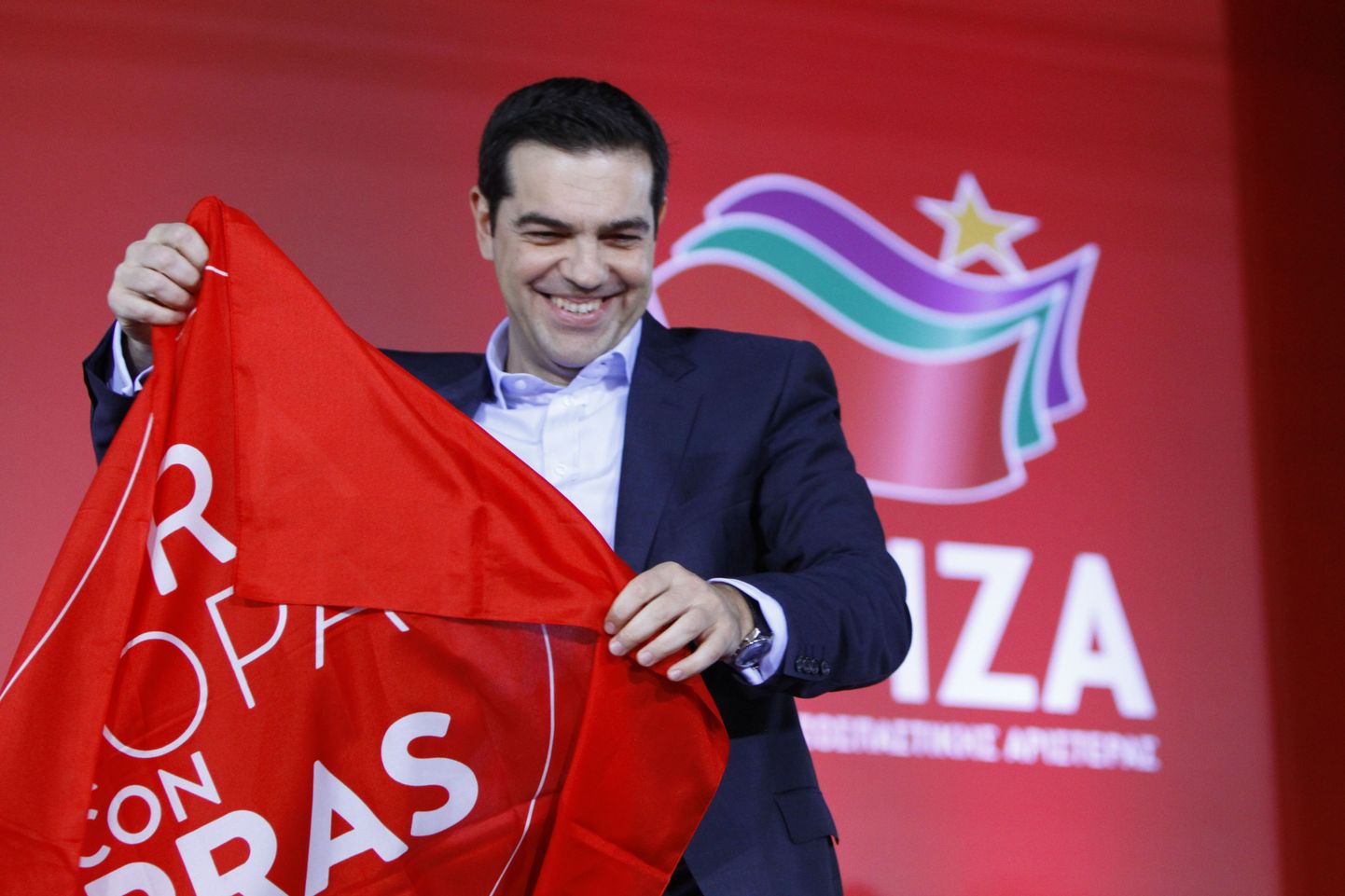 Alexis Tsipras, Syriza juht ja Kreeka uus peaminister.