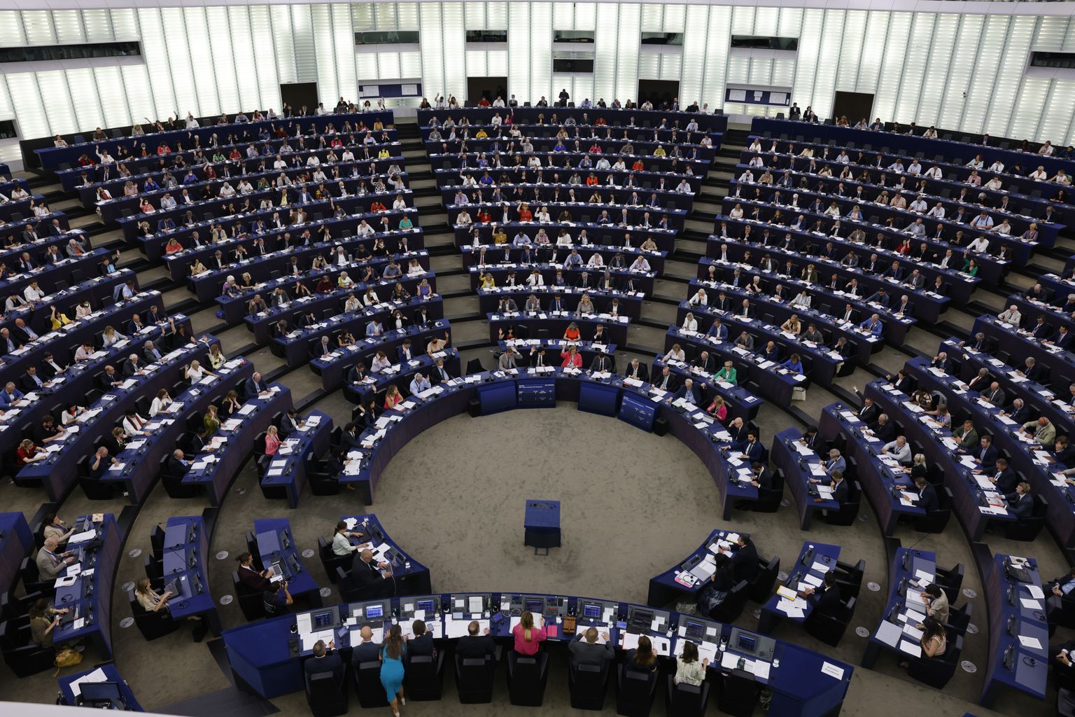Euroopa Parlamendi liikmed plenaaristungil Strasbourgis