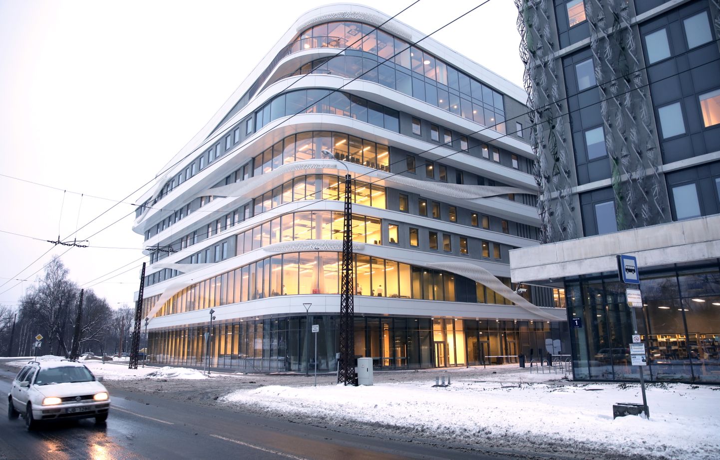Latvijas Universitātes Akadēmiskā centra jaunā Zinātņu māja.