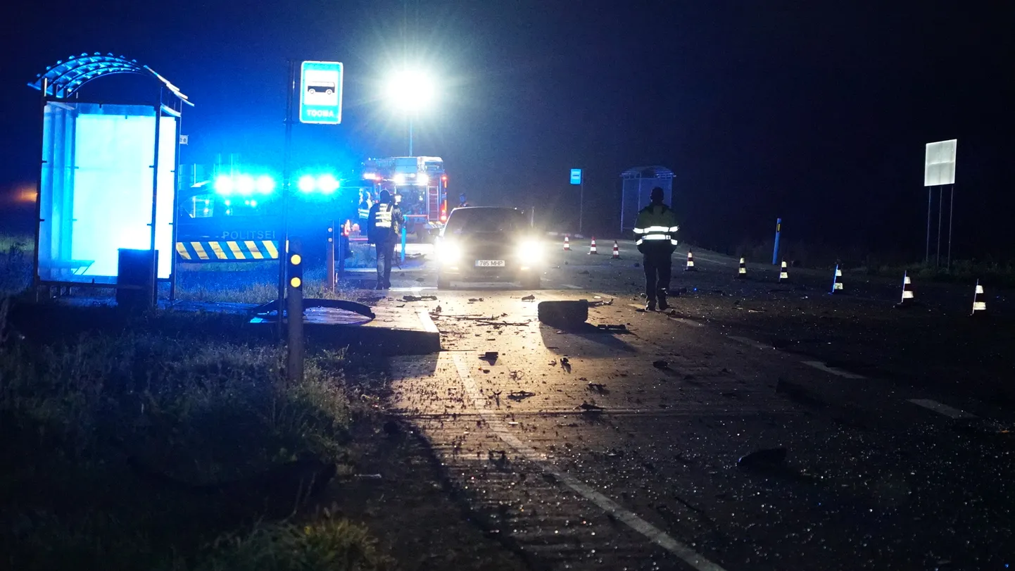 Pilt illistreerib artiklit. Avarii Jõgevamaal 14. augustil Tartu-Jõgeva-Aravete tee 62 km ehk Selli külas liiklusõnnetus.