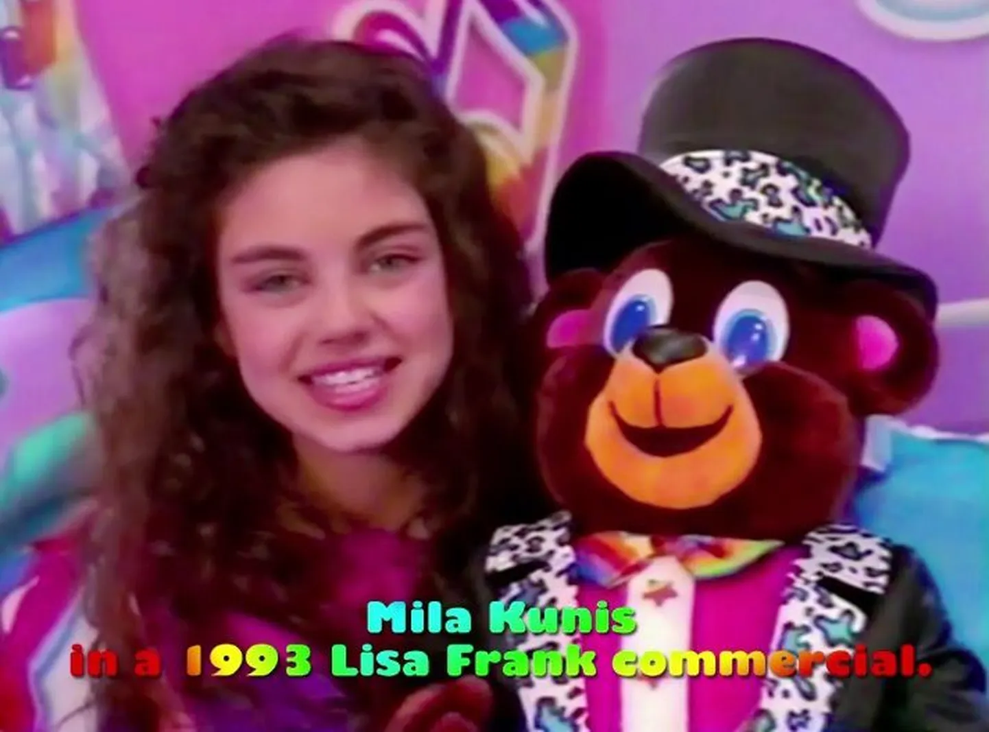 Mila Kunis Lisa Franki reklaamis 1993. aastal