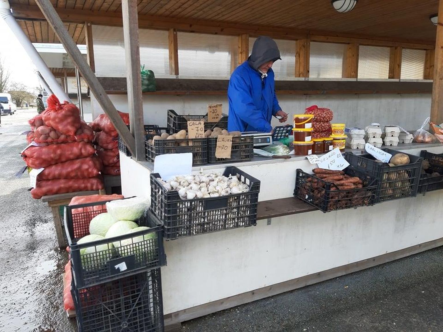 Küüslaugust on saanud menukaup, mis kipub Viljandi turul juba keskpäeva paiku otsa lõppema.