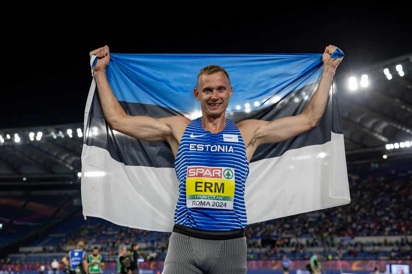 На чемпионате Европы по легкой атлетике эстонец Йоханнес Эрм завоевал золото в десятиборье!