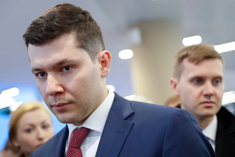 KALININGRAD, RUSSIA - APRIL 11, 2018: Kaliningrad Region Governor Anton Alikhanov attends the IPQuorum international strategic forum on intellectual property. Vitaly Nevar/TASS