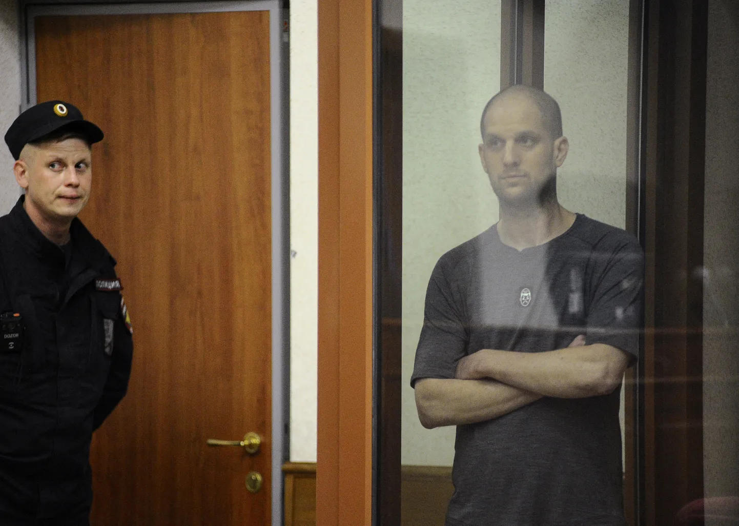 Evan Gerškovitš Jekaterinburgi kohtusaalis.