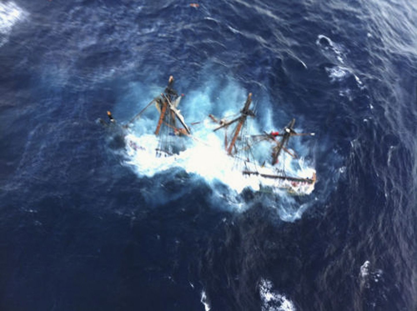 Затонувший HMS Bounty. Иллюстративное фото.