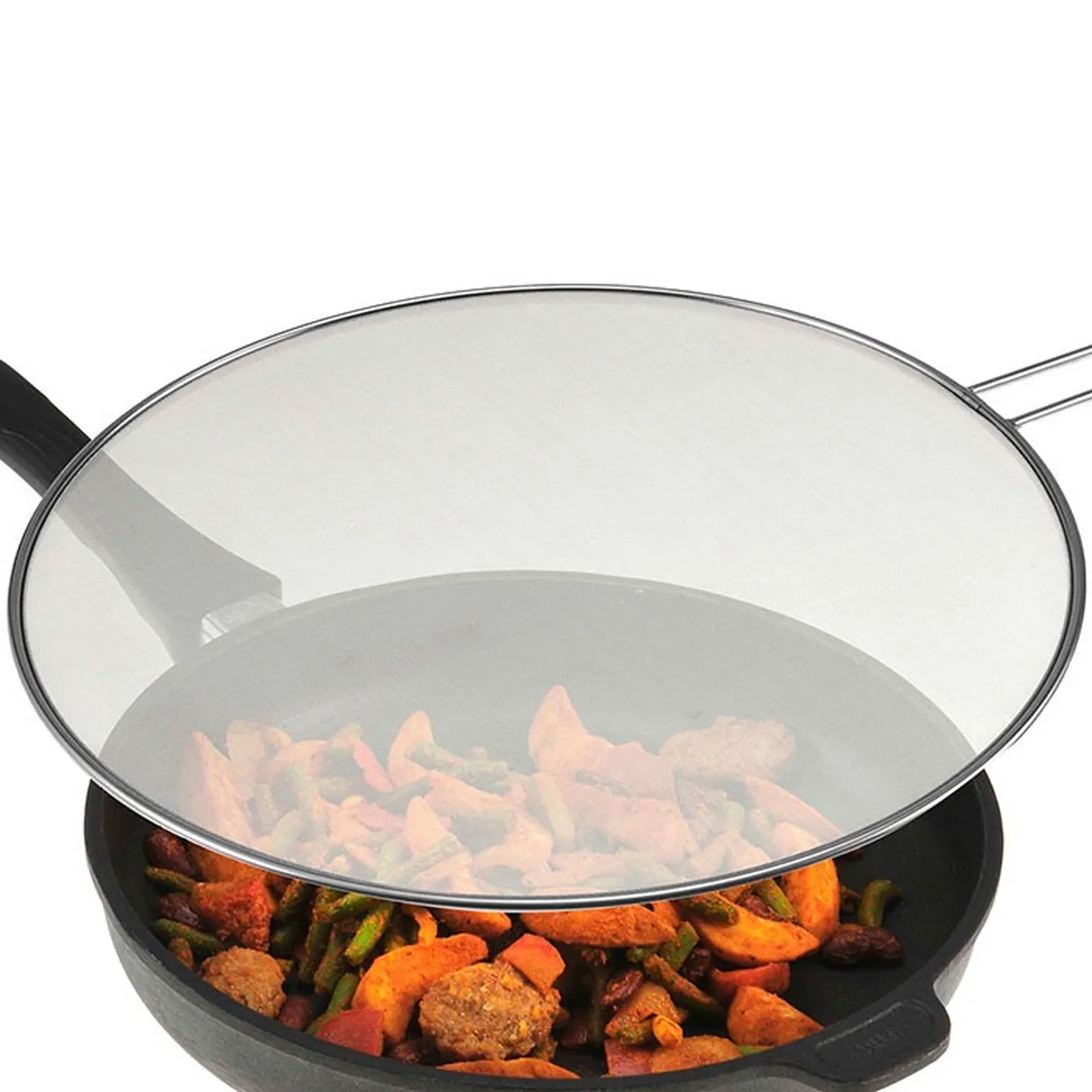 Tahaksid praadida liha või kartuleid või sibulat pannil nii, et pannilolev rasv ei pritsiks kõikjale ega rikuks tuju ja seinu? Siin on sellele lahendus!